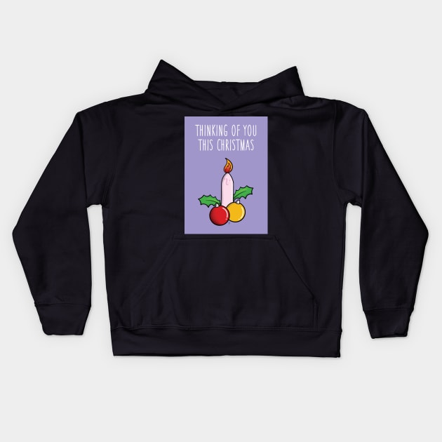 Thinking of you this Christmas Kids Hoodie by GarryVaux